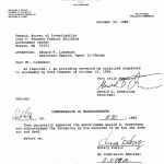 GA letter to FBI (October 30, 1985)